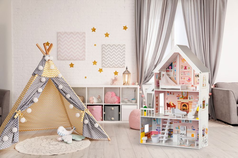 Gerardo's Toys Wooden Dollhouse Liselle with LED Lights, photo 3
