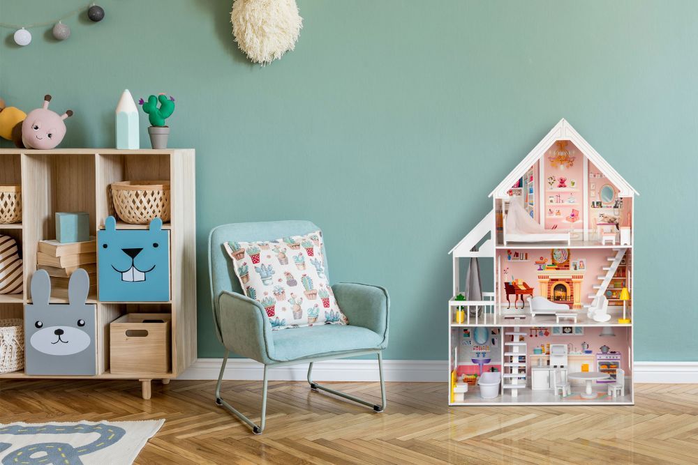 Gerardo's Toys Wooden Dollhouse Liselle with LED Lights, photo 4