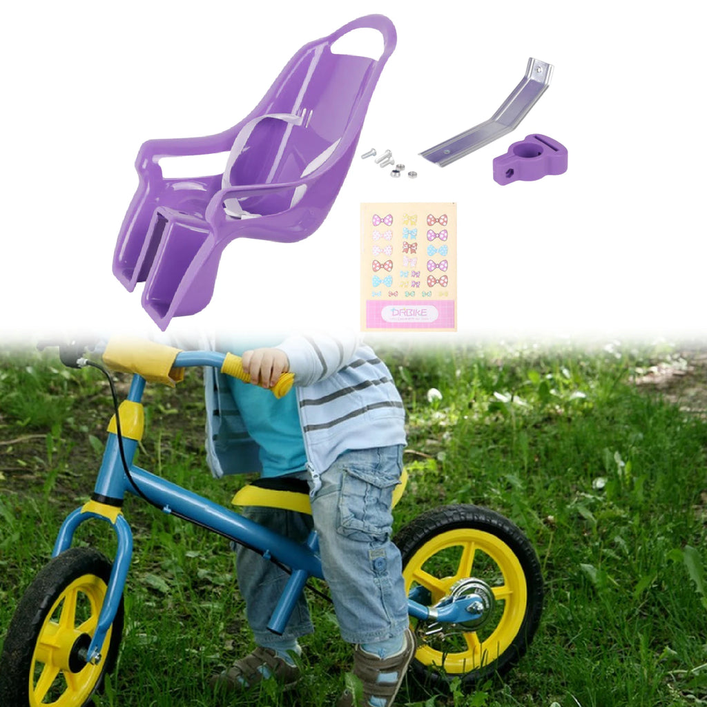 Baby Doll Bicycle Seat Carrier Standard Sized Dolls Stuffed Animals Comfortable Fit Cute Petals Design Baby Gear Accessories