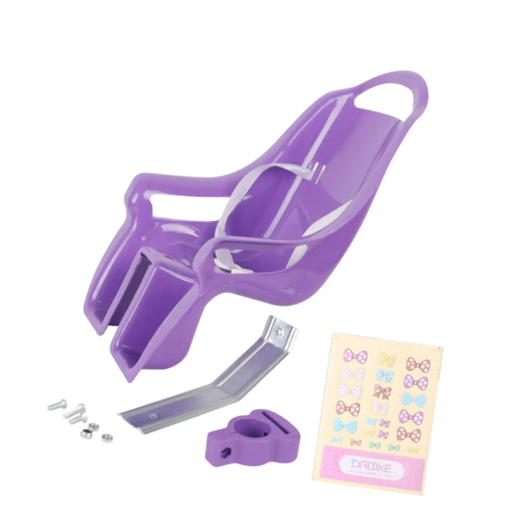 Baby Doll Bicycle Seat Carrier Standard Sized Dolls Stuffed Animals Comfortable Fit Cute Petals Design Baby Gear Accessories