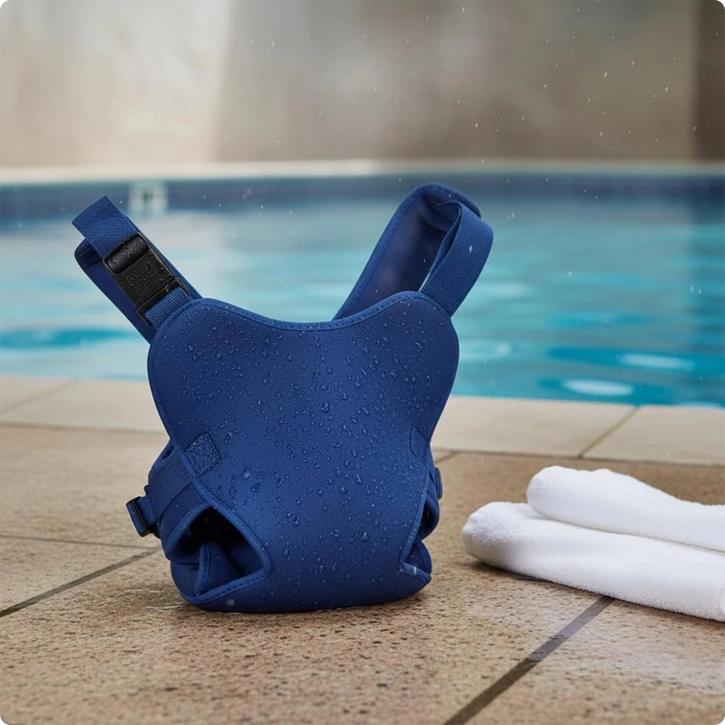 Quick Dry Water Baby Sling Front Carry Infant Swim Carrier Hands Free Holder for Toddler Pool Beach Outdoor Water Activities