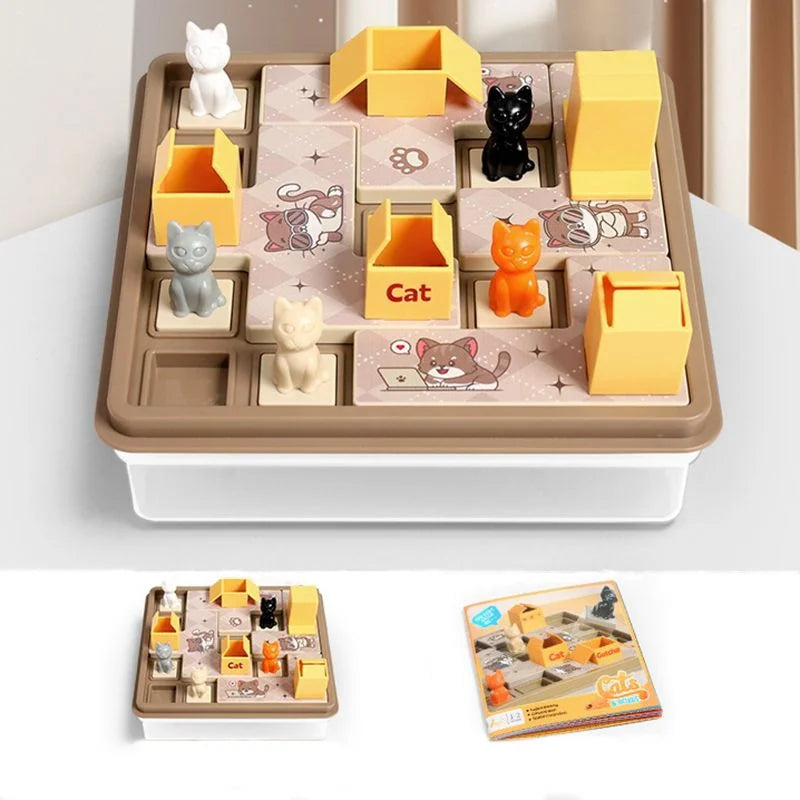 Children Logical Thinking Puzzle Board Game Logical Thinking Training Spatial Planning Family Party Interactive Educational Toy