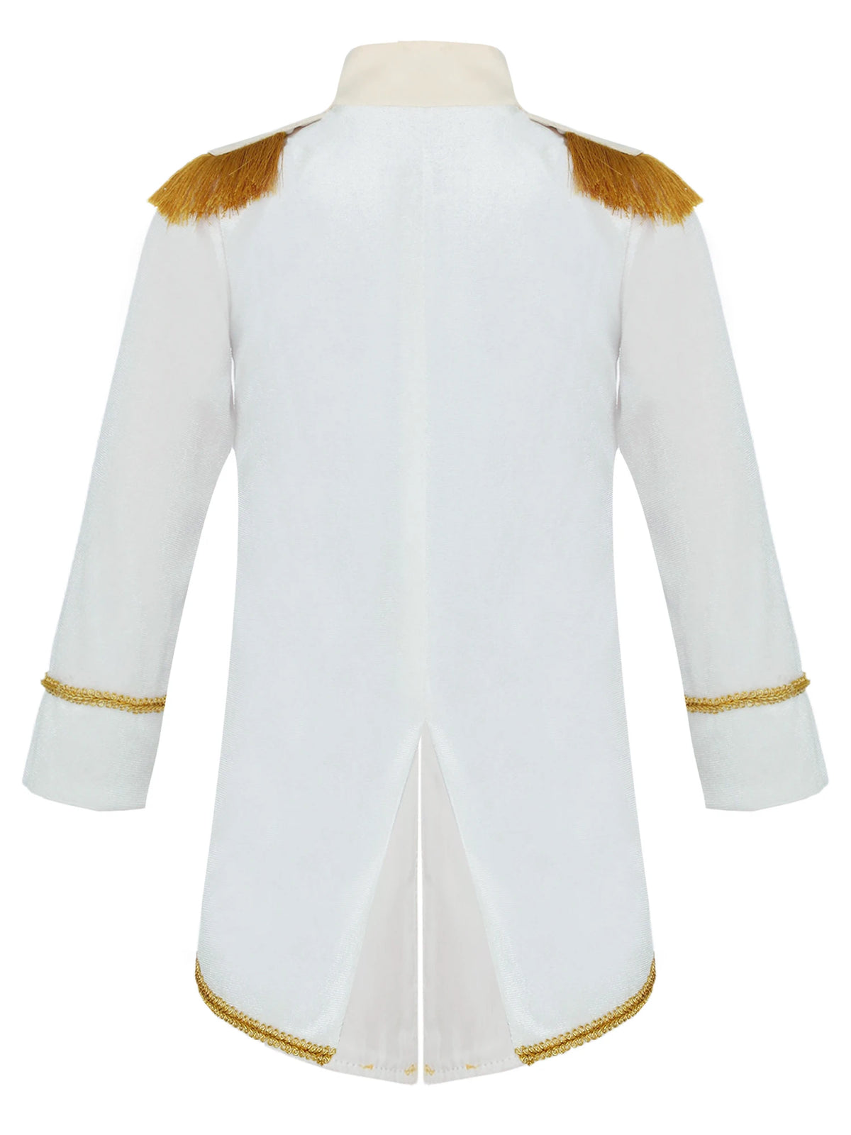 Baby Boys Long Sleeve Fringe Velvet Royal Prince Jacket Tailcoat Halloween King Knight Nobility Costume Photography Outerwear