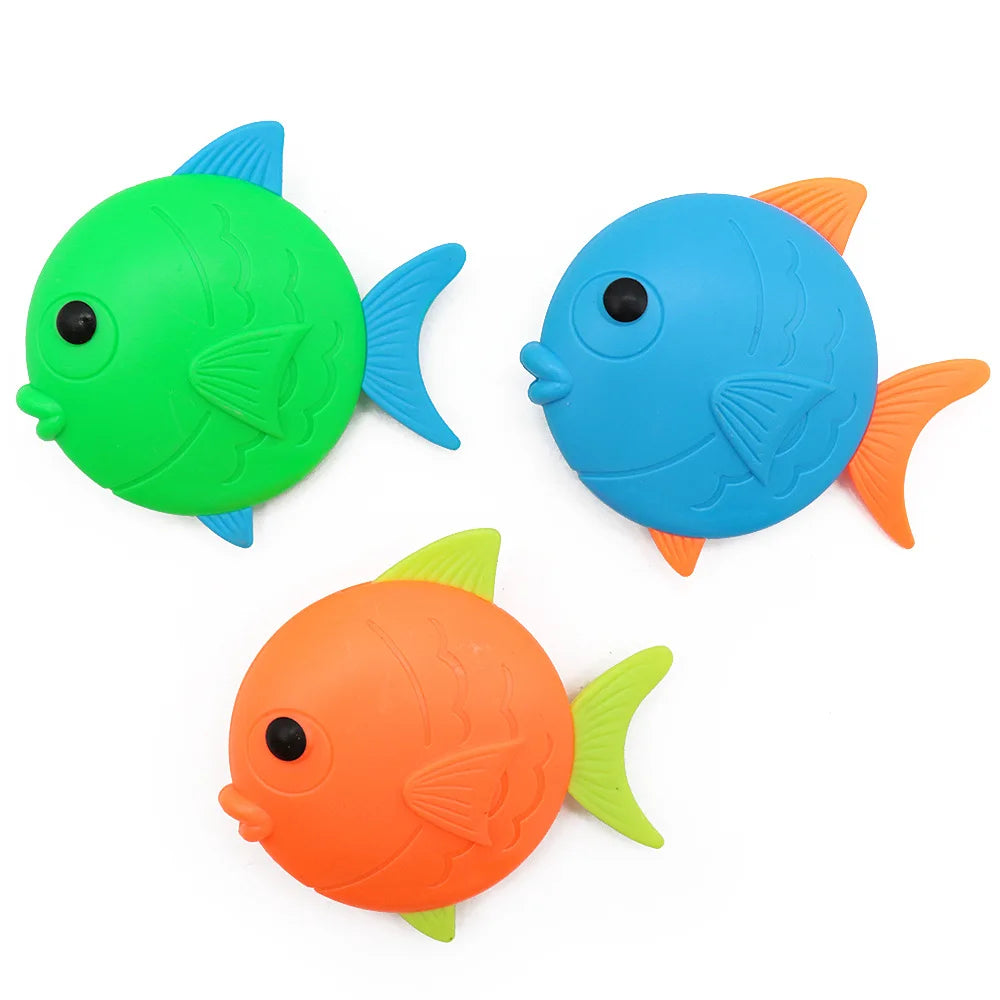 Swimming Diving Toys Children's Fish Dolphin Buoy Pool Treasure Hunt Diving Water Diamond Kids Water Game Toys Set Reusable Gift
