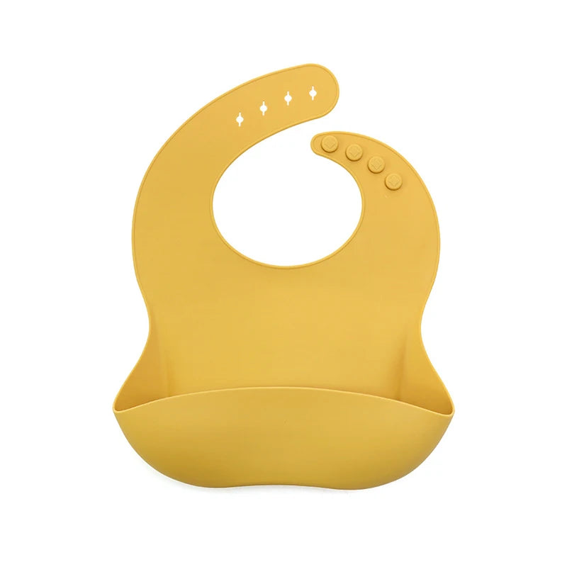 Baby Bibs Ins Style Print Waterproof Soft Silicone Baby Feeding Stuff Cute Pattern Kids Girl Boy Toddler Adjustable Children Bib