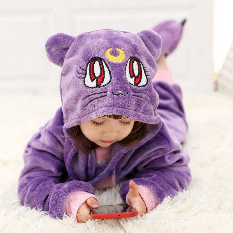 Children Pajamas Kids Baby Girls Boys Stitch Jumpsuits Costume Long Sleeve Children Sleepwear Onesies Pajamas Children Clothing