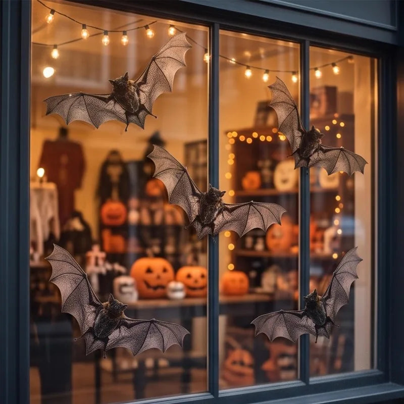 Pipistrelli adesivi 3D per Halloween – confezioni da 12 a 120 pezzi
