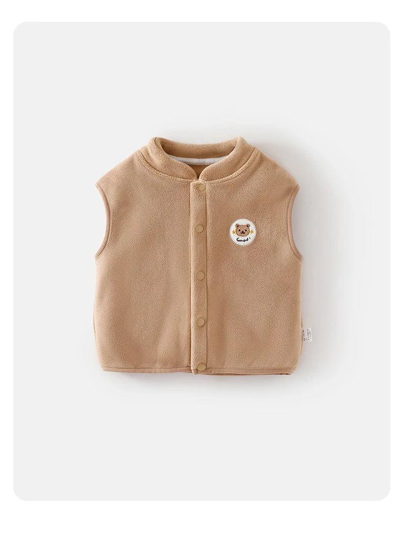 Ircomll Baby Vest Plus Velvet Cotton Waistcoat Jacket For Infants Kids Vest Baby Girl Boy Outerwear Baby Kids Top Coat Toddler