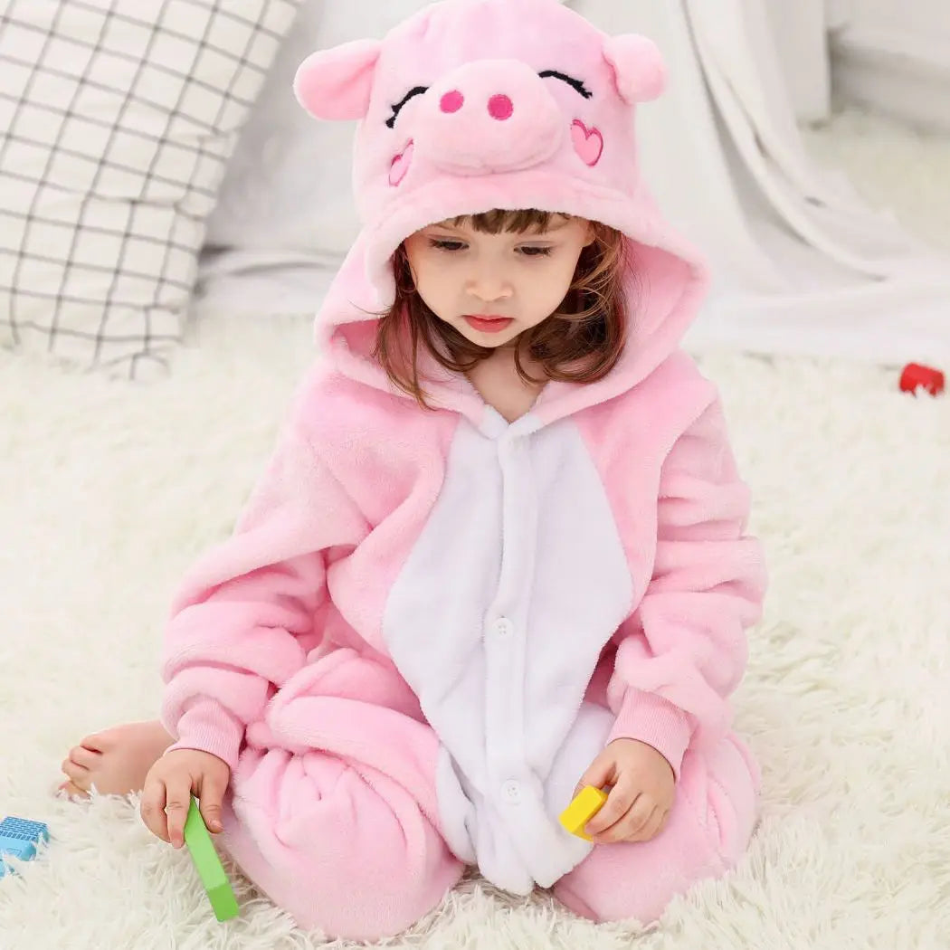 Children Pajamas Kids Baby Girls Boys Stitch Jumpsuits Costume Long Sleeve Children Sleepwear Onesies Pajamas Children Clothing