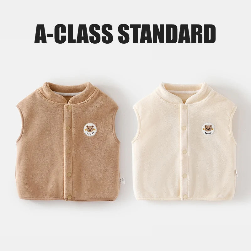 Ircomll Baby Vest Plus Velvet Cotton Waistcoat Jacket For Infants Kids Vest Baby Girl Boy Outerwear Baby Kids Top Coat Toddler