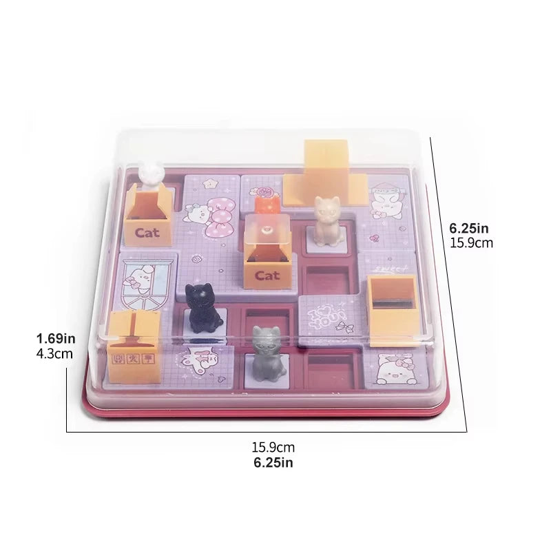 Children Logical Thinking Puzzle Board Game Logical Thinking Training Spatial Planning Family Party Interactive Educational Toy