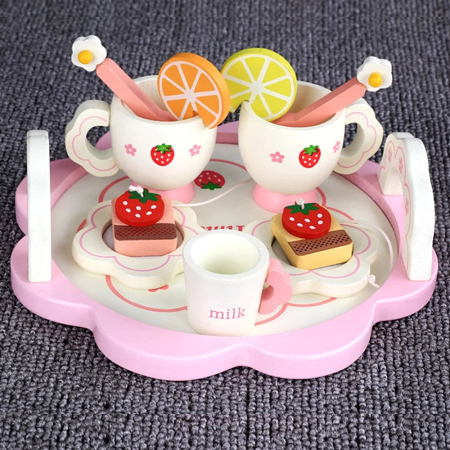 Girl's tea set, afternoon tea, family game toys