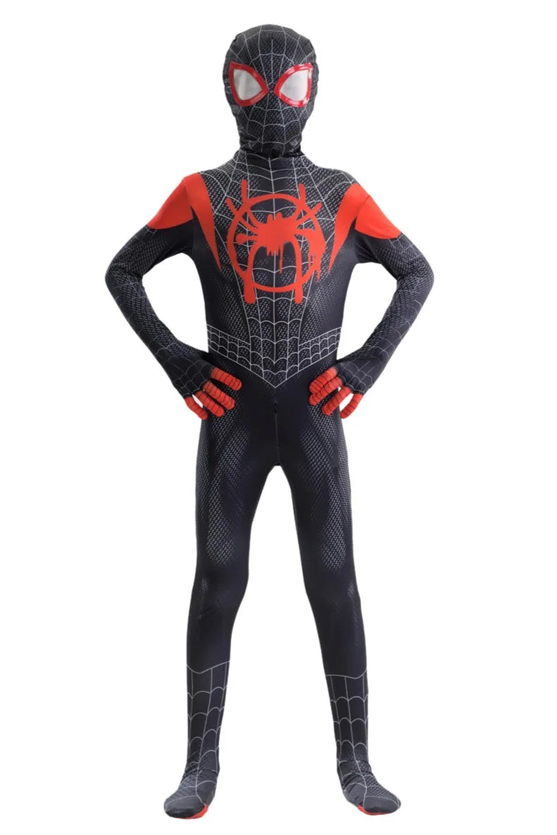 In Stock Halloween Cosplay Costume For Spider Fans Collector Miles Morales Zentai Suit Halloween Christmas Party Halloween Gift