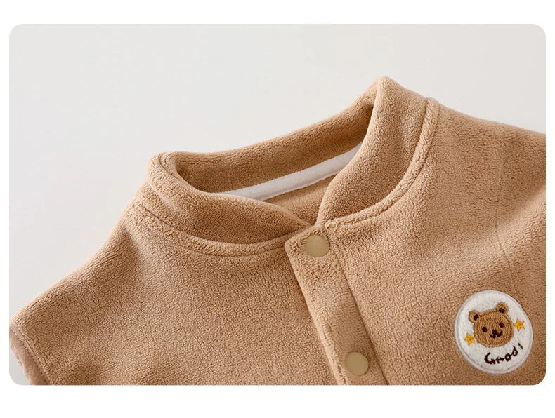 Ircomll Baby Vest Plus Velvet Cotton Waistcoat Jacket For Infants Kids Vest Baby Girl Boy Outerwear Baby Kids Top Coat Toddler
