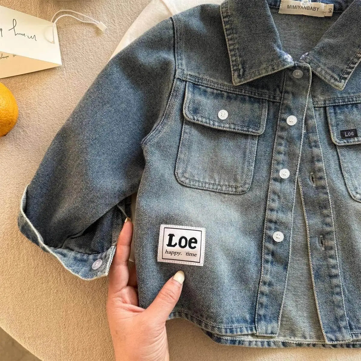 Denim Jackets For Boys Fashion Short Coats Children Clothing Spring Autumn Boys Girls Jean Outerwear Kids Single-breasted Jacket