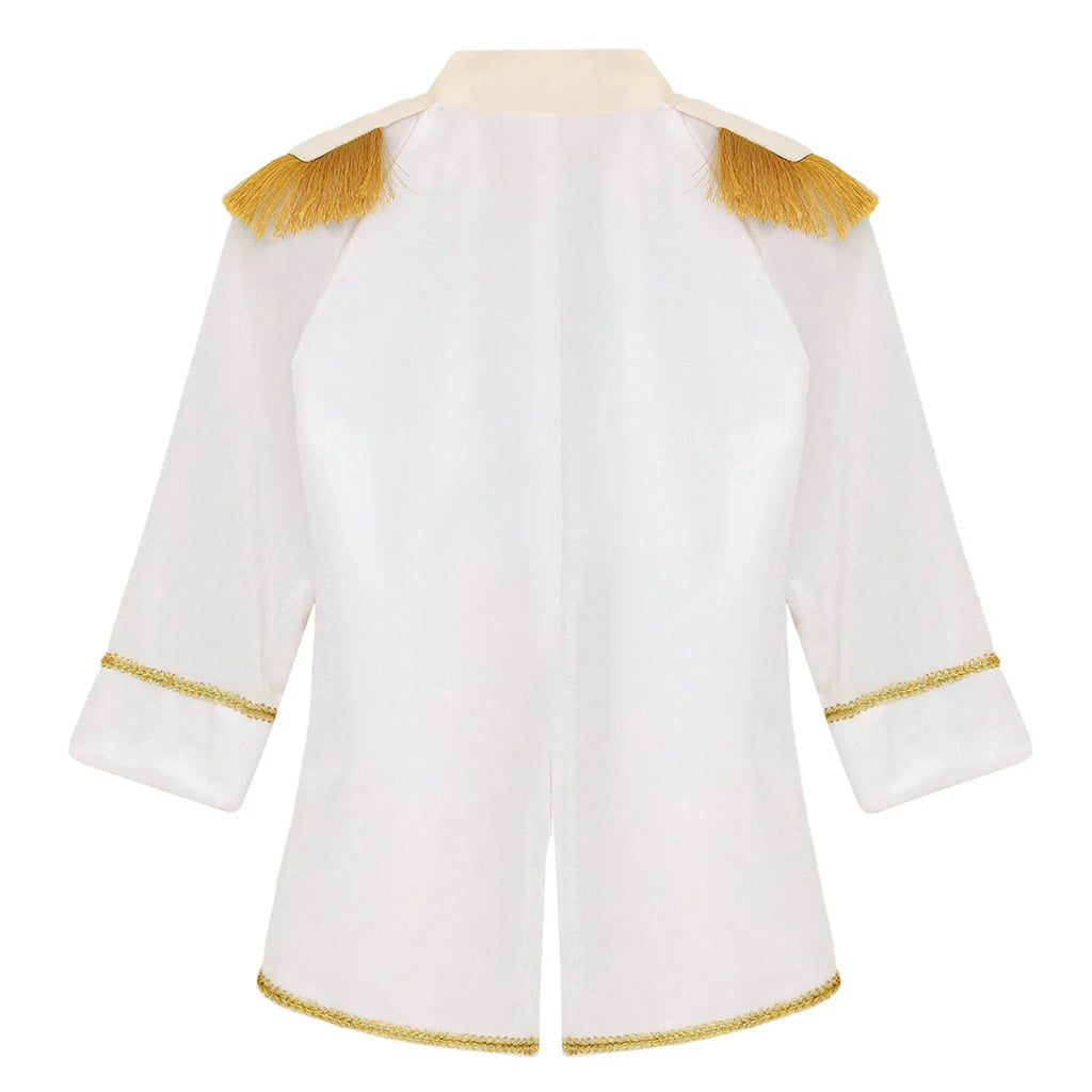 Baby Boys Long Sleeve Fringe Velvet Royal Prince Jacket Tailcoat Halloween King Knight Nobility Costume Photography Outerwear