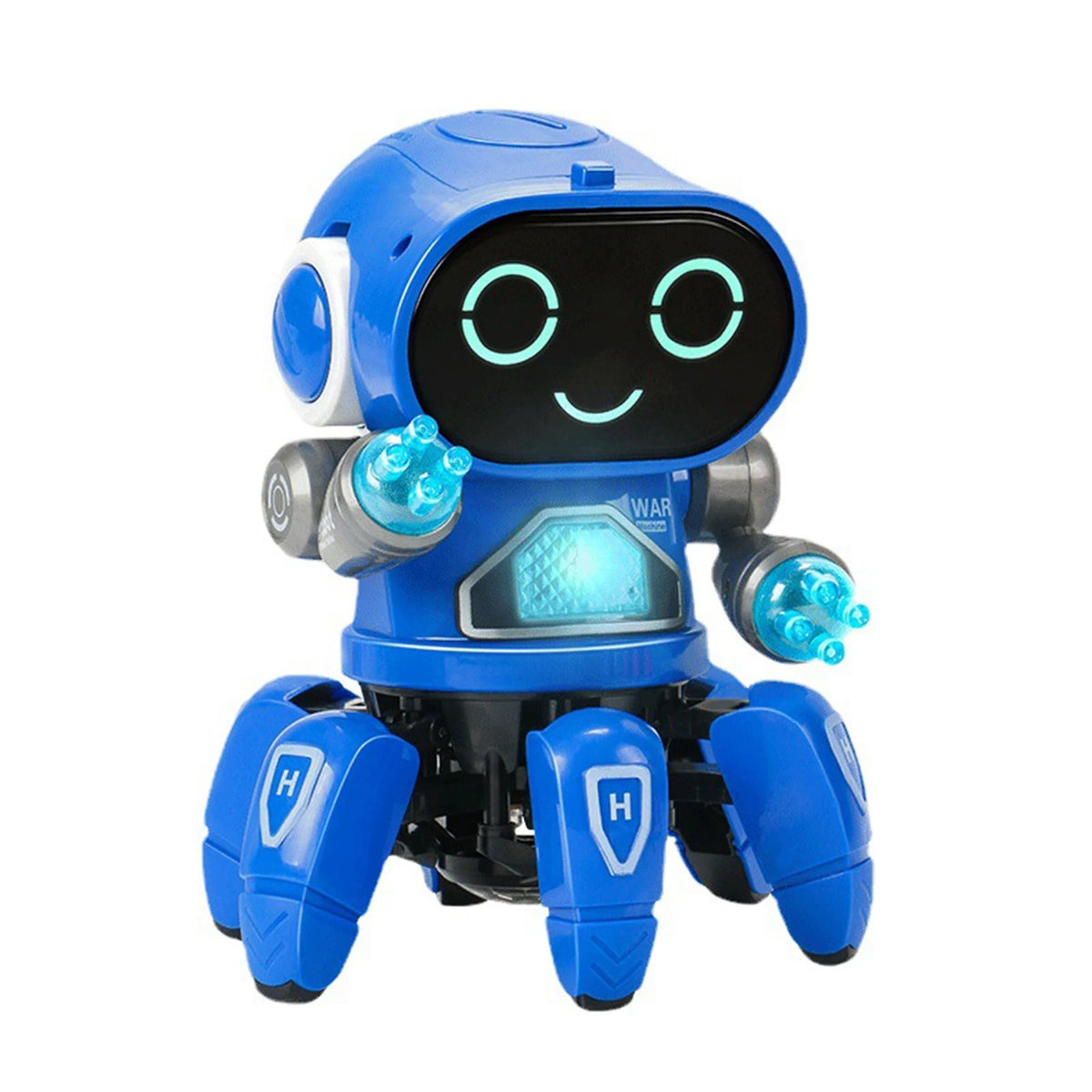 Children Electric Robot with Six Claws Plastic Intelligent Dancing Singing Light for Boys