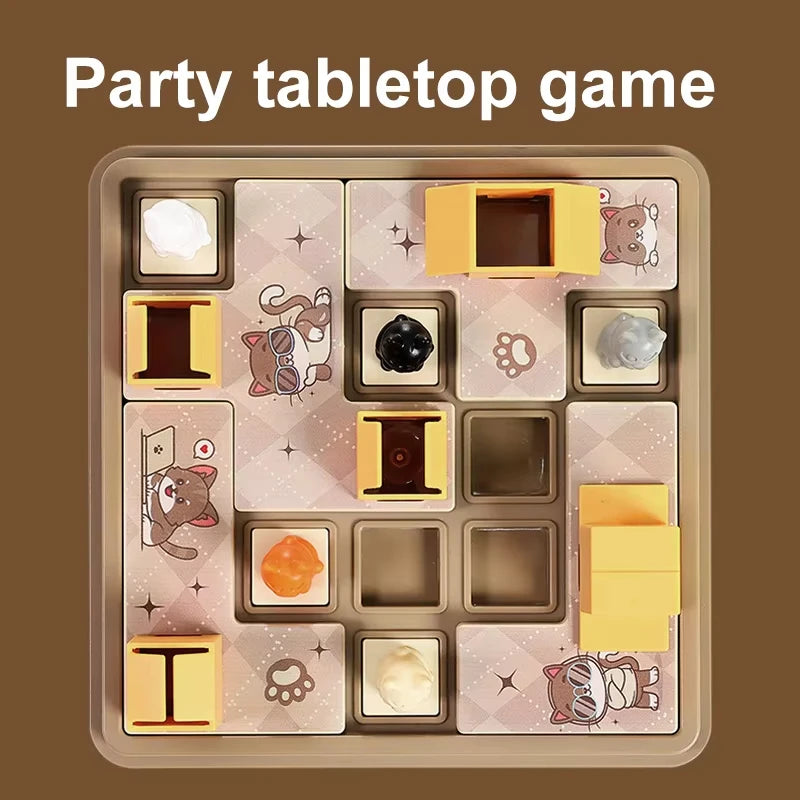 Children Logical Thinking Puzzle Board Game Logical Thinking Training Spatial Planning Family Party Interactive Educational Toy