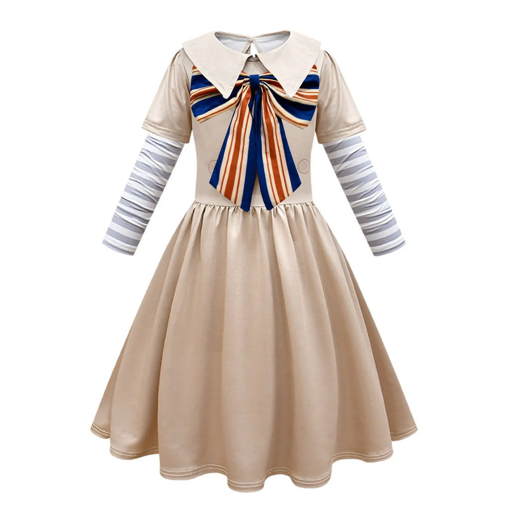 MEGAN Cosplay Dress for Kids Girls Women AI Doll Robots Megan Dresses Uniform MEGAN Girls and Adult Cosplay Halloween Costume