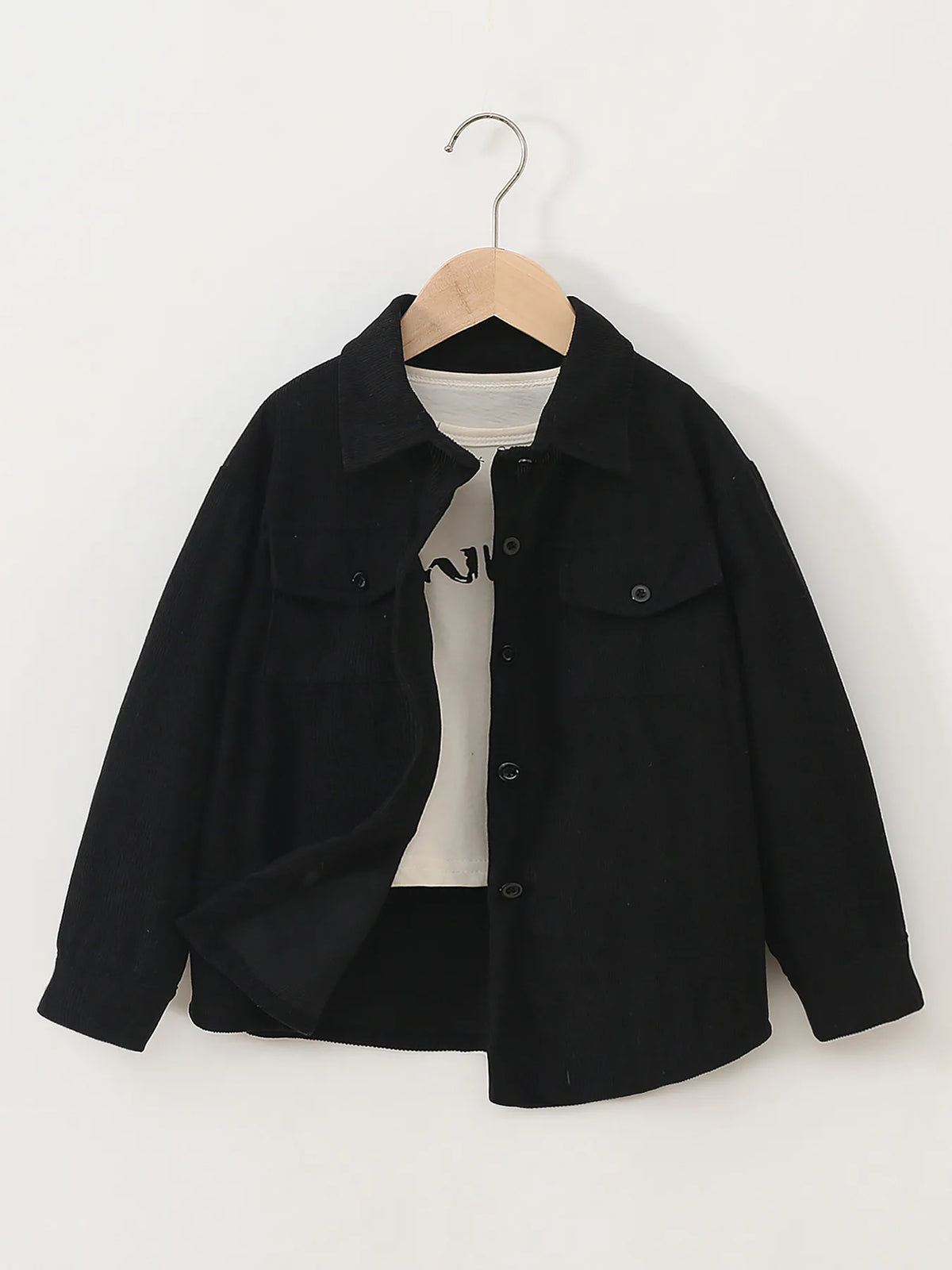 kids jacket 2026 autumn girls boys cute shirt tops Corduroy outwear clothing