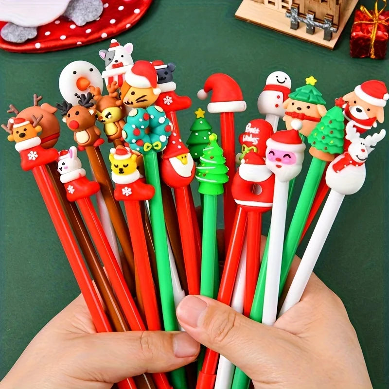 Set di penne natalizie – confezione da 12 o 24 pezzi