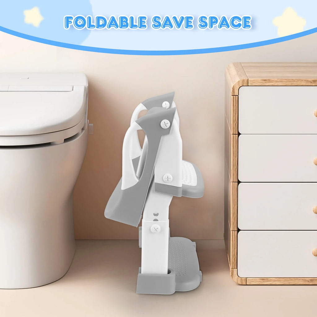 Children Toilet Guide, Children Toilet Seat with Stairs, Children Toilet for Boys and Girls, 3 in 1 Child Toilet Seat with Stairs