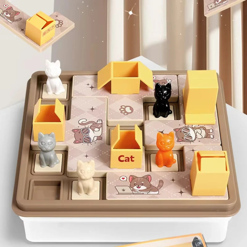 Children Logical Thinking Puzzle Board Game Logical Thinking Training Spatial Planning Family Party Interactive Educational Toy