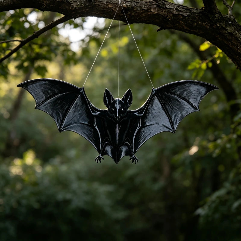 3D Hanging Bat Decor Pendant Halloween Horror Style Ornament Reusable Home & Party Festival Decoration