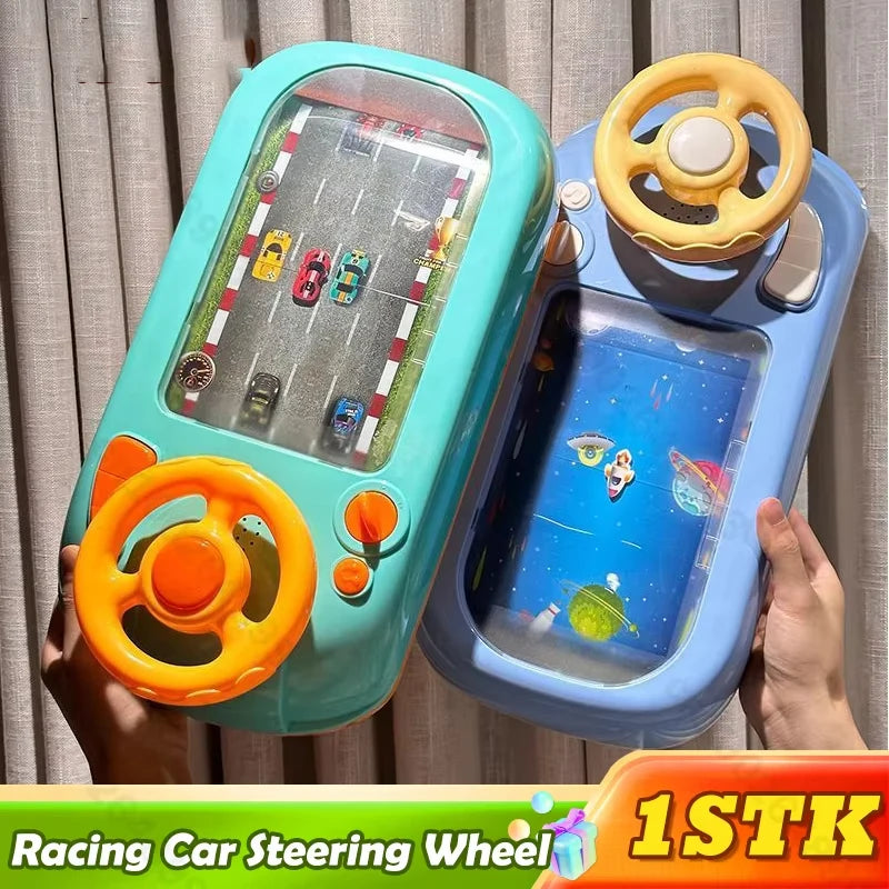 Toddler Racing Car Steering Wheel Toys Musical Electronic Adventure Game Simulated Driving Interactive Toy Gift for Kids Baby