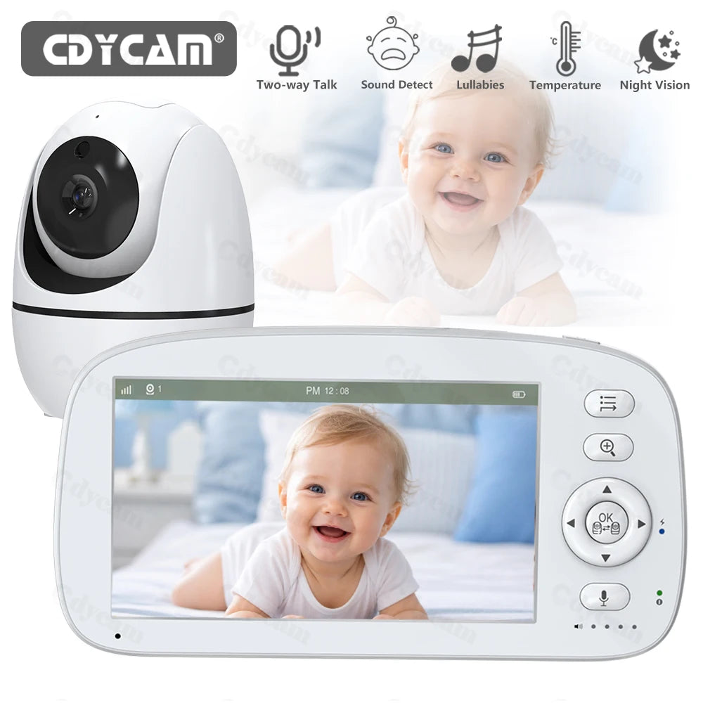 Baby monitor con telecamera e schermo da 5 pollici