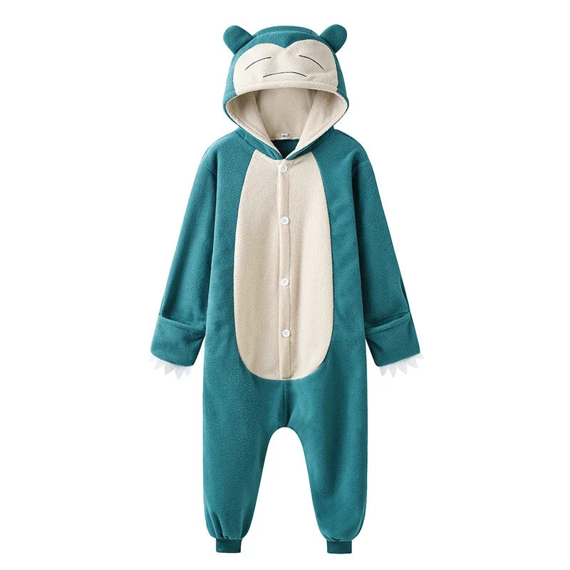 Anime Snorlax Onesie Kigurumi Pyjama Cosplay Costume Jumpsuits For Halloween Fleece Pijama Christmas Pajamas Easter Outfits Gift