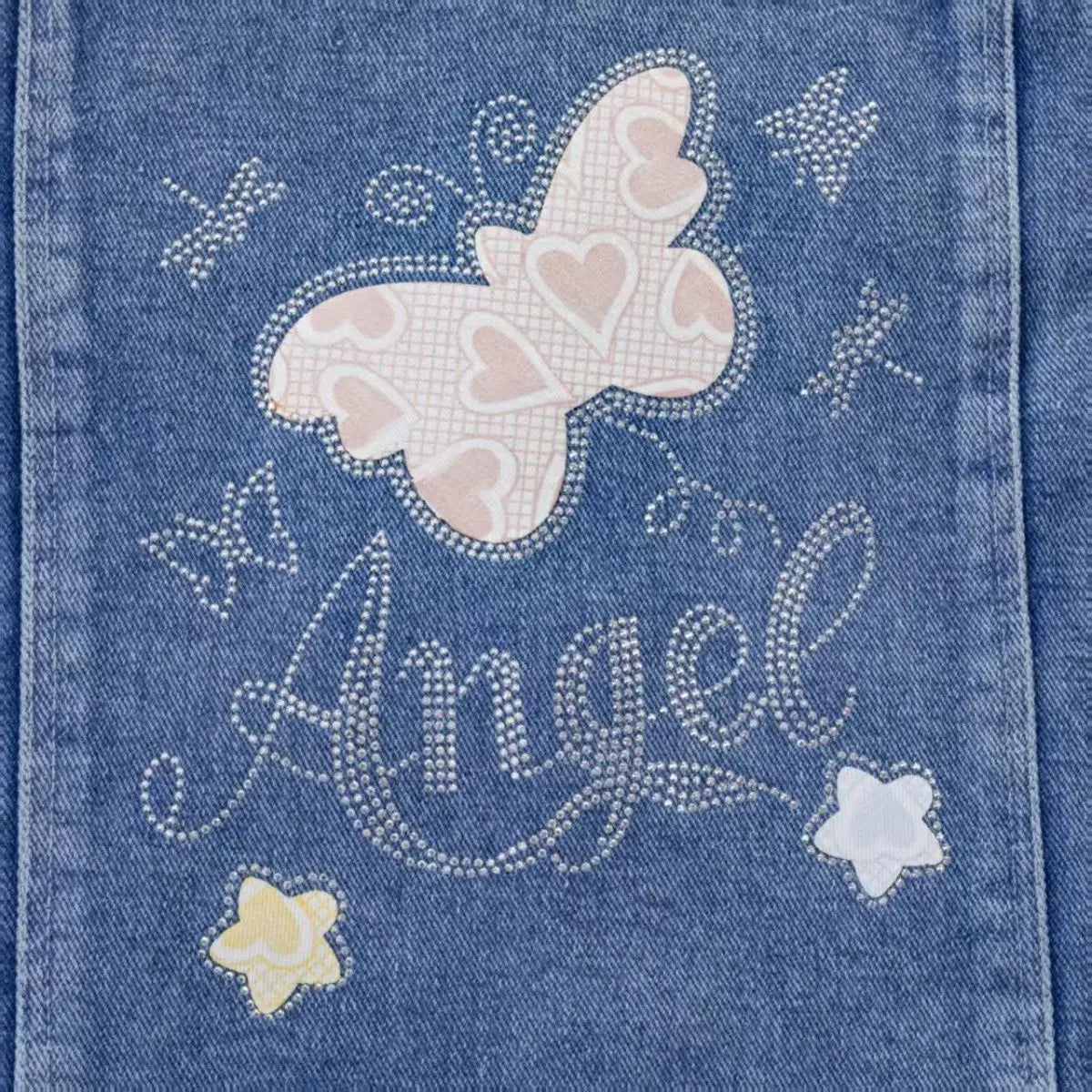 Kids Denim Jacket New Spring Autumn Girls Fashion Bow Bright Diamond Design Lapel Jean Coat Children Outerwear Clothing 2-12 Yrs