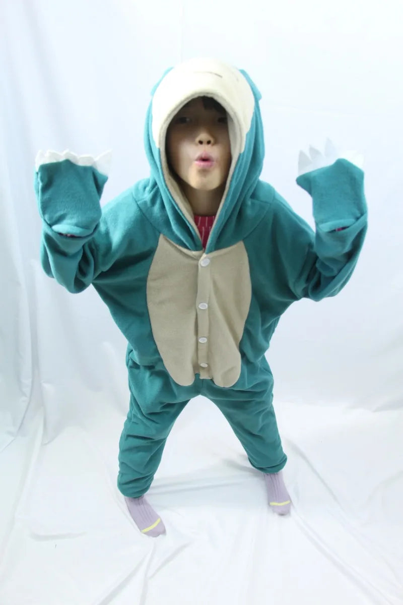 Anime Snorlax Onesie Kigurumi Pyjama Cosplay Costume Jumpsuits For Halloween Fleece Pijama Christmas Pajamas Easter Outfits Gift