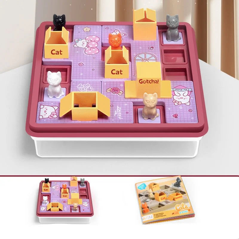 Children Logical Thinking Puzzle Board Game Logical Thinking Training Spatial Planning Family Party Interactive Educational Toy