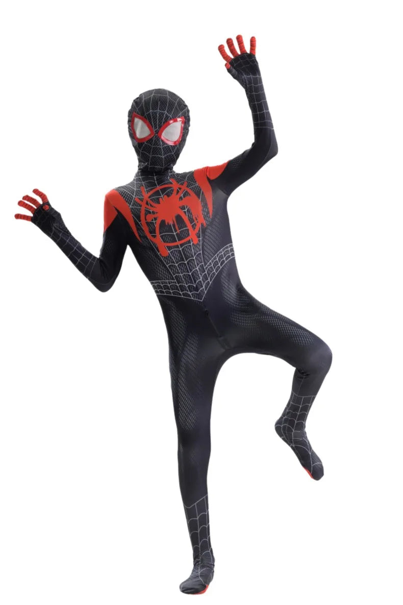 In Stock Halloween Cosplay Costume For Spider Fans Collector Miles Morales Zentai Suit Halloween Christmas Party Halloween Gift