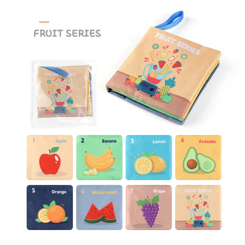 Soft Baby Books Toys Montessori 3D Touch Feel High Contrast Cloth Book Sensory Early Learning Games for Kids Educational Toys