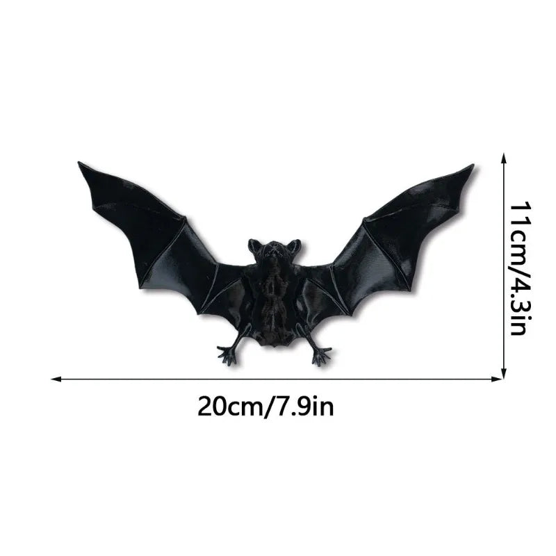 3D Hanging Bat Decor Pendant Halloween Horror Style Ornament Reusable Home & Party Festival Decoration