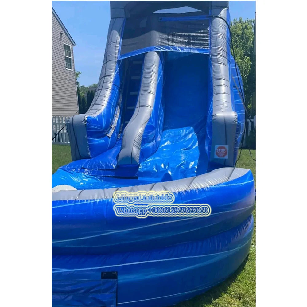 Children water park equipment inflatable water slide inflatable pool slide