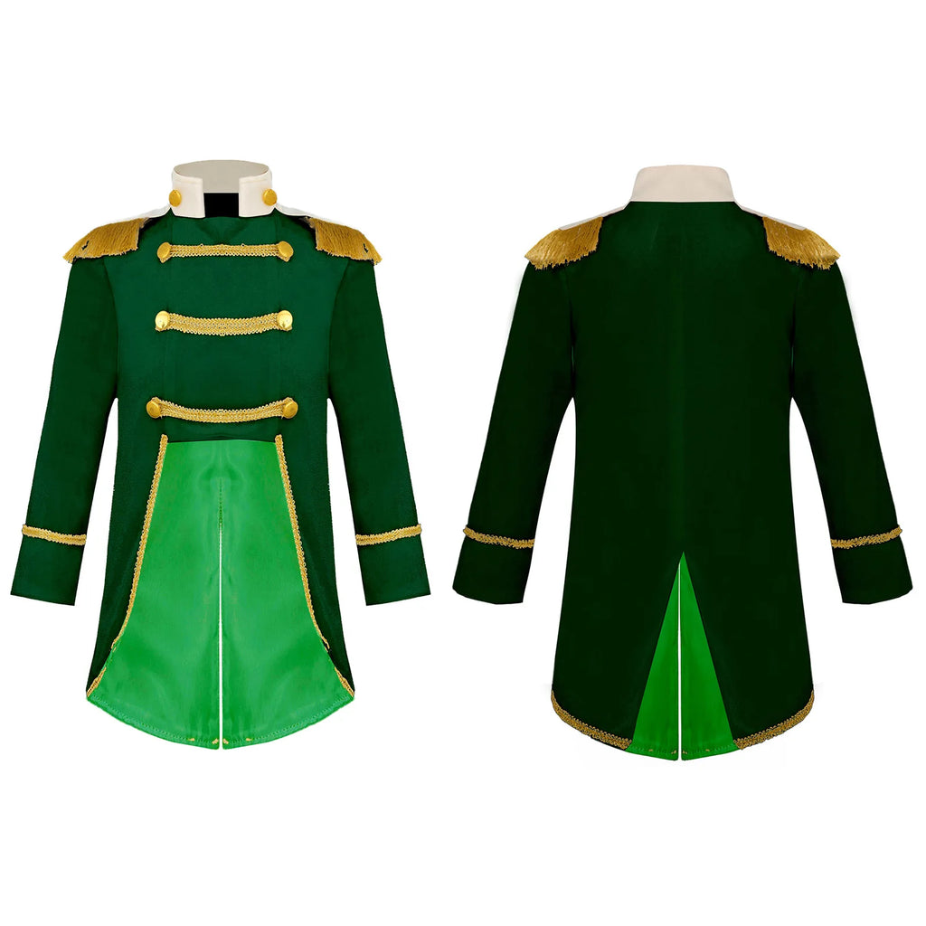 Baby Boys Long Sleeve Fringe Velvet Royal Prince Jacket Tailcoat Halloween King Knight Nobility Costume Photography Outerwear