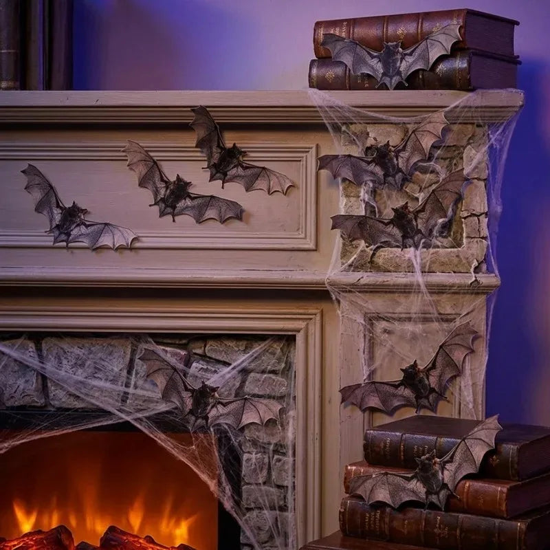 Pipistrelli adesivi 3D per Halloween – confezioni da 12 a 120 pezzi