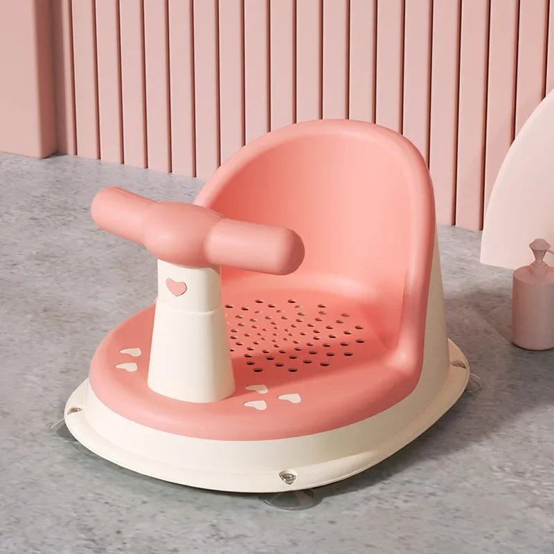 Baby Bathtub Seat Is Safe Non Slip and Suitable for Newborn Adorable Shower Seats for Children Aged 6-18 Months Bath Accessories