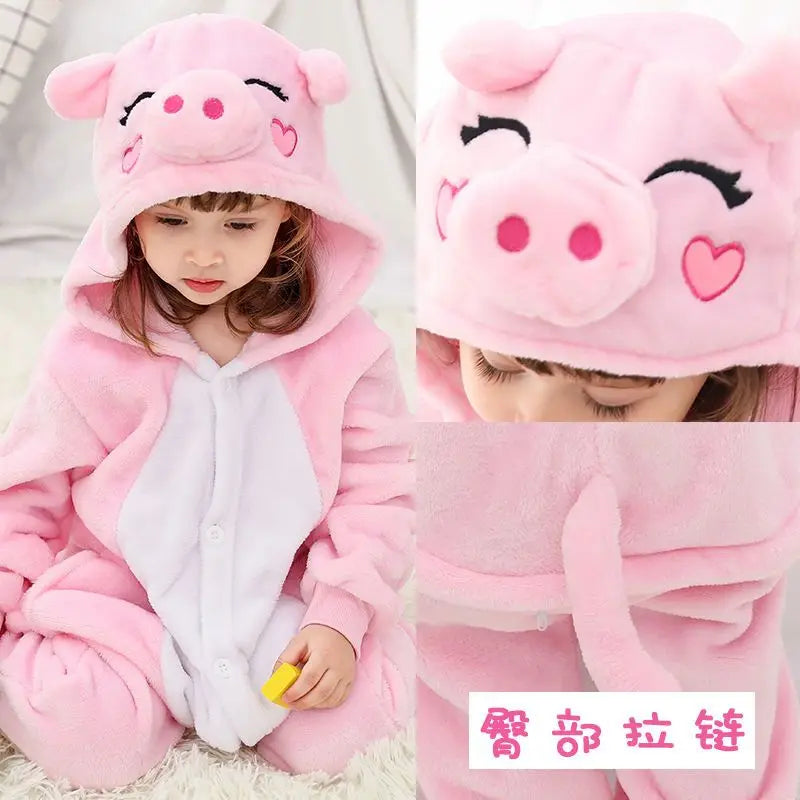Children Pajamas Kids Baby Girls Boys Stitch Jumpsuits Costume Long Sleeve Children Sleepwear Onesies Pajamas Children Clothing