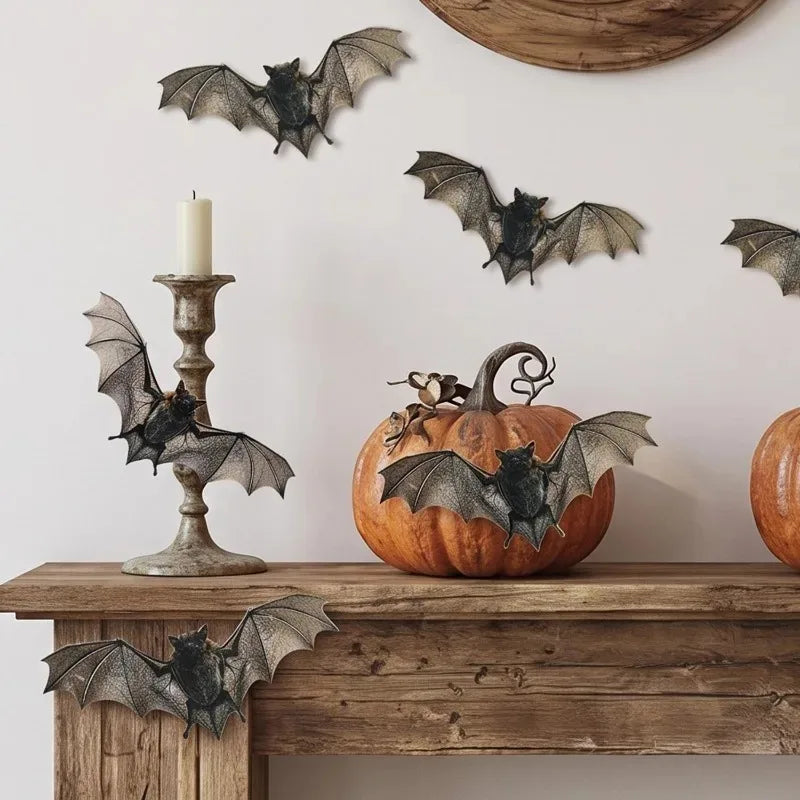 Pipistrelli adesivi 3D per Halloween – confezioni da 12 a 120 pezzi
