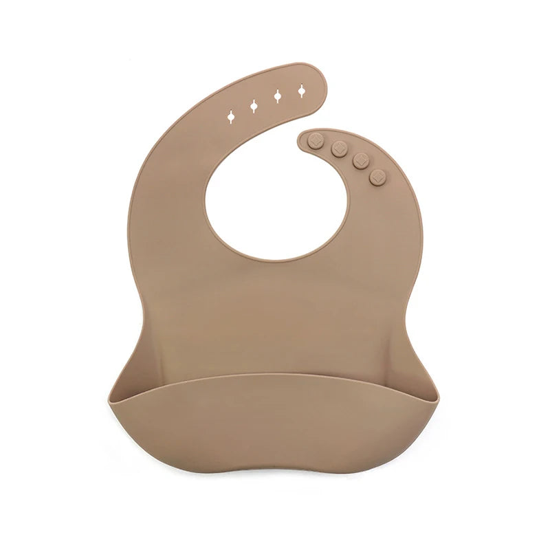 Baby Bibs Ins Style Print Waterproof Soft Silicone Baby Feeding Stuff Cute Pattern Kids Girl Boy Toddler Adjustable Children Bib