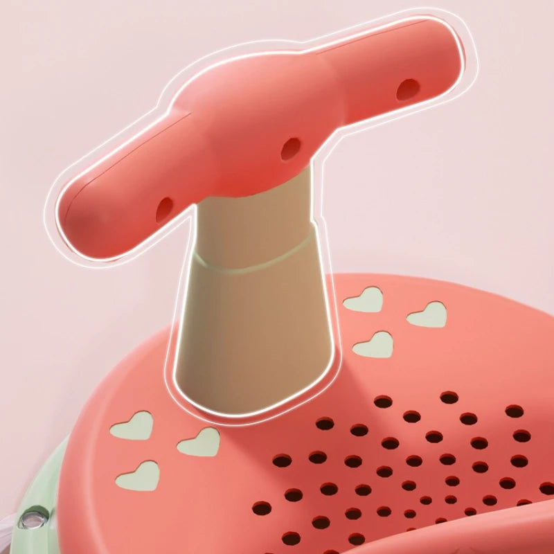 Baby Bathtub Seat Is Safe Non Slip and Suitable for Newborn Adorable Shower Seats for Children Aged 6-18 Months Bath Accessories