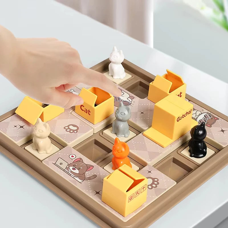 Children Logical Thinking Puzzle Board Game Logical Thinking Training Spatial Planning Family Party Interactive Educational Toy
