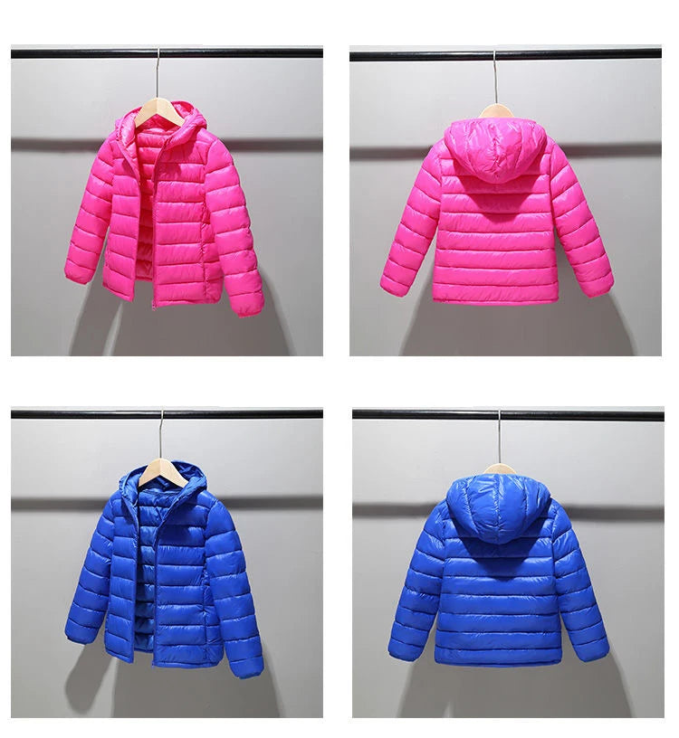 3-14 Years Autumn Winter Kids Down Jackets For Girls Children Clothes Warm Down Coats For Boys Toddler Girls Outerwear Clothes