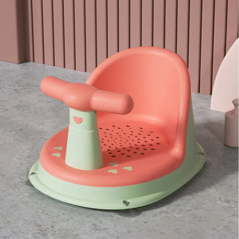 Baby Bathtub Seat Is Safe Non Slip and Suitable for Newborn Adorable Shower Seats for Children Aged 6-18 Months Bath Accessories