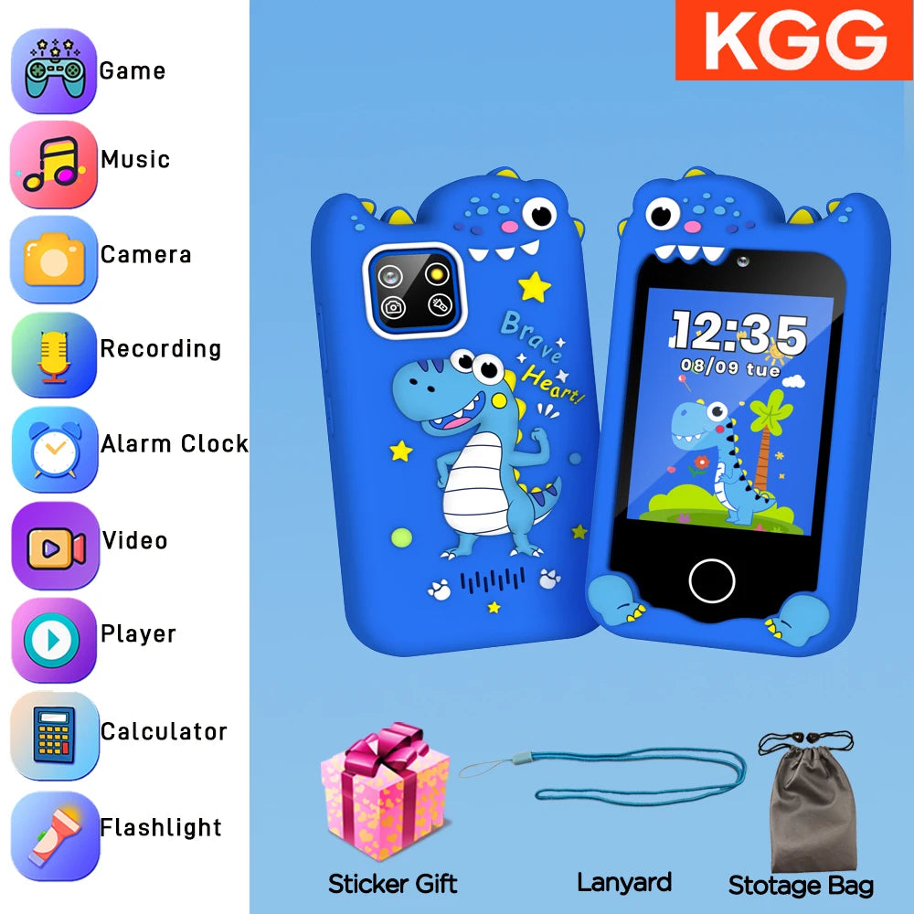 Children Smartphone Phone Toy 2.8inch Touch Screen Dual Cameras For Learning Playing Games Video Player Girl Gift for Christmas