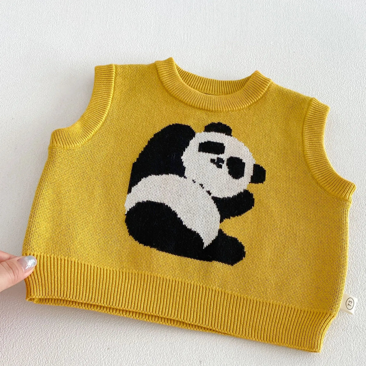 Boys Vest 2026 Spring and Autumn New Children's Clothing Korean Style Fashion Boy Baby Cute Cartoon Knit Vest Simple